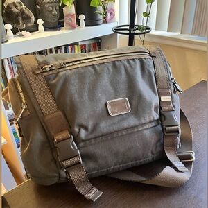Tumi Gray and Brown Men's Messenger Bag